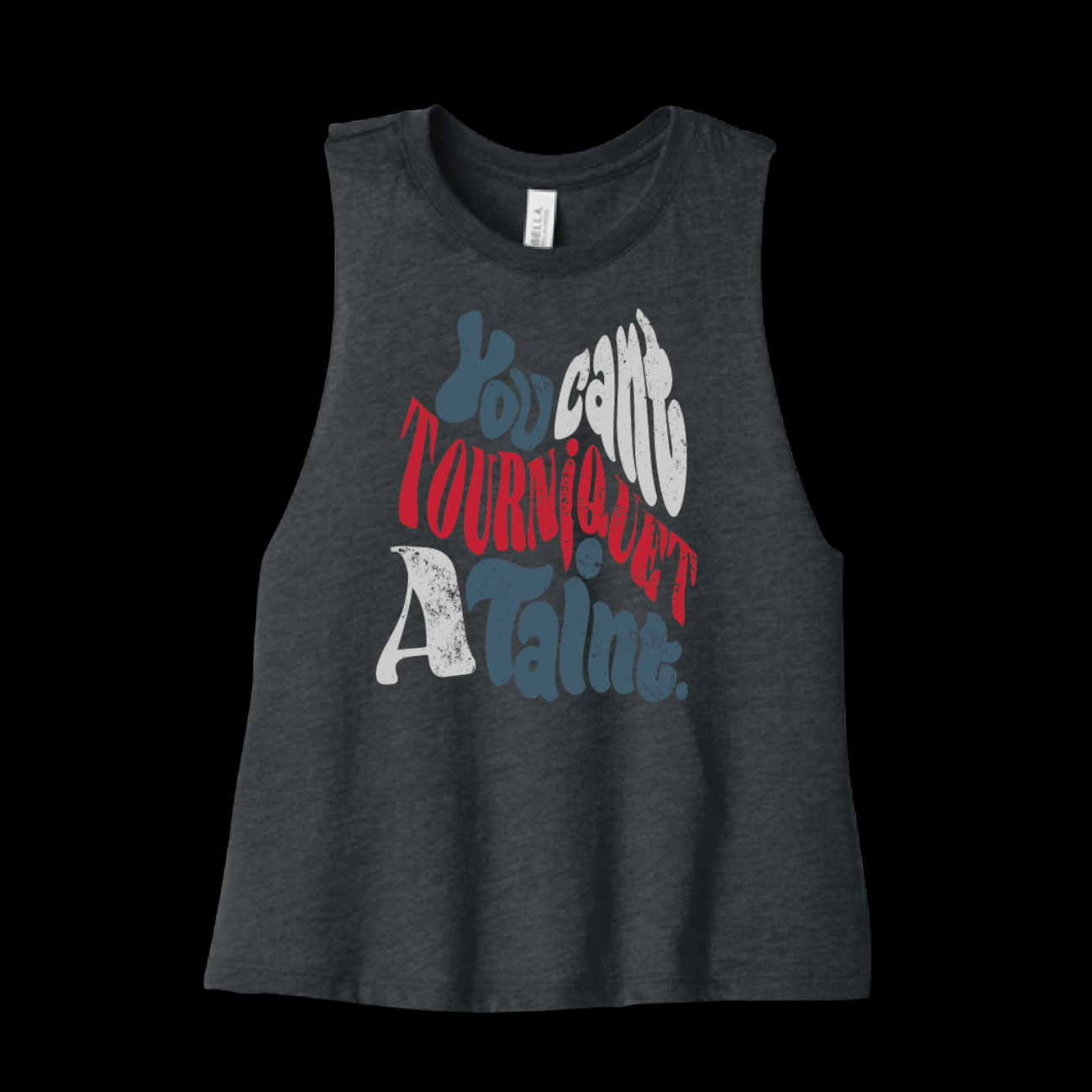 Womens Cropped Muscle Tank